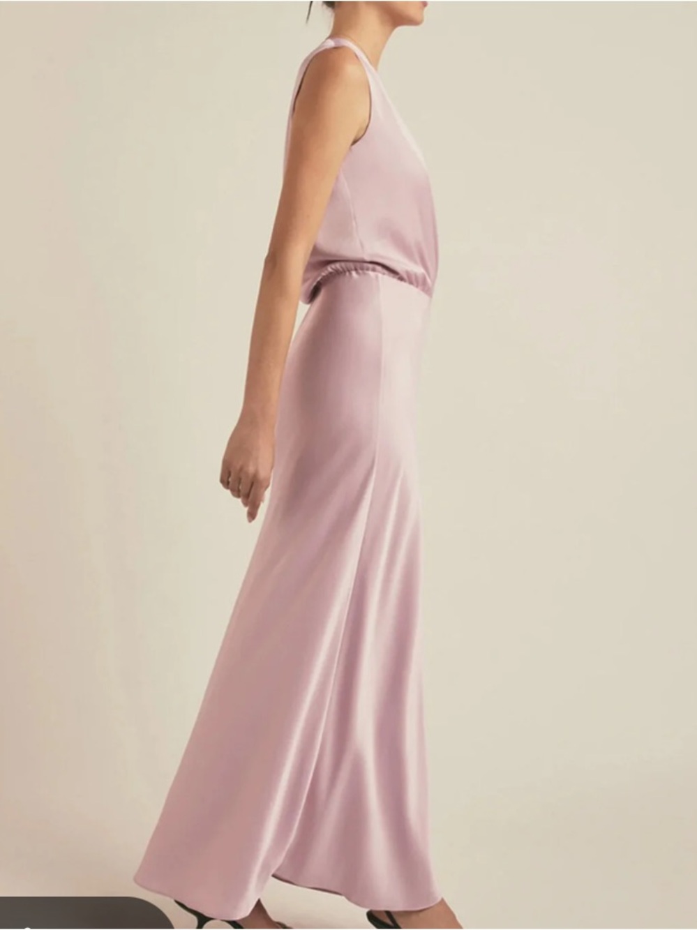 FAVORITE DAUGHTER NITA SLEEVELESS SATIN MAXI DRESS MEDIUM EXC CONDITION